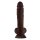 Shaft Model A 10,5 Inch Liquid Silicone Dong With Balls Mahogany 25,4 cm