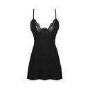 Bellastia Chemise with Thong - Black - XS/S