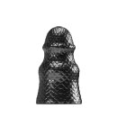 STRETCHR Scaly Butt Plug M Black Metallic - 10,5 cm