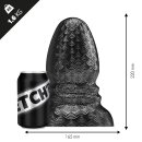 STRETCHR Ripple Butt Plug L Black Metallic - 16,5 cm