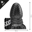 STRETCHR Ripple Butt Plug XL Black Metallic - 20,0 cm