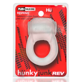 Hünkyjunk REVRING Vibrating Cockring Clear Ice