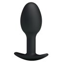 Pretty Love anal plug silicone black 8.4 cm