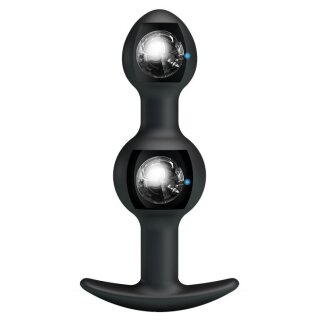 Pretty Love Anal Plug Duo Silicone Black 10.4 cm