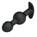 Pretty Love Anal Plug Duo Silicone Black 10.4 cm