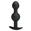 Pretty Love Anal Plug Duo Silicone Black 10.4 cm