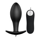 Pretty Love silicone plug vibrating black 3 cm