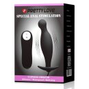 Pretty Love vibrating butt plug with controller black 2,8 cm