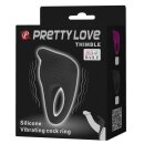 Pretty Love Ring vibrierend Schwarz 2,5 cm