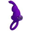 Pretty Love Vibro Cockring Rabbit Purple