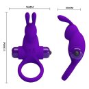 Pretty Love Vibro Cockring Rabbit Purple