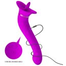 Pretty Love Vibrator mit Leckfunktion violett