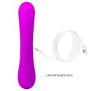 Pretty Love Sincere Silikon Vibrator mit Klitoris Stimulation pink
