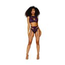 Womens Lace and Mesh 3 Piece Set - S