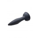 XR Brands Turbo Ass Spinner Silicone Anal Plug with Vibration and Remote Control black