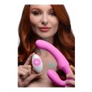 XR Brands U-Pulse Pulsating Vibro Strap-On pink