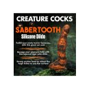 XR Brands Säbelzahntiger Dildo orange schwarz