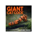 XR Brands Säbelzahntiger Dildo orange schwarz