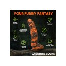 XR Brands Säbelzahntiger Dildo orange schwarz
