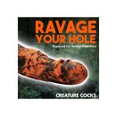 XR Brands Säbelzahntiger Dildo orange schwarz