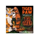 XR Brands Säbelzahntiger Dildo orange schwarz