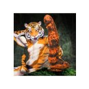 XR Brands Säbelzahntiger Dildo orange schwarz