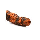 XR Brands Säbelzahntiger Dildo orange schwarz