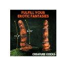 XR Brands Säbelzahntiger Dildo orange schwarz