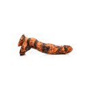 XR Brands Säbelzahntiger Dildo orange schwarz