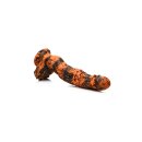 XR Brands Säbelzahntiger Dildo orange schwarz