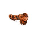 XR Brands Säbelzahntiger Dildo orange schwarz