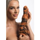 XR Brands Säbelzahntiger Dildo orange schwarz
