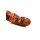 XR Brands Säbelzahntiger Dildo orange schwarz
