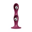 Double Ball-R - Weighted Dildo - Red