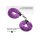 XR Brands faux fur handcuffs purple