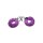 XR Brands faux fur handcuffs purple