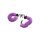 XR Brands faux fur handcuffs purple