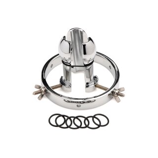 XR Brands Forced Spread Anal Explorer made of stainless steel