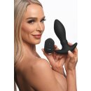 Thunder Plugs Rim Slide Sliding Ring Silicone Butt Plug Black