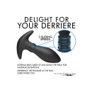 Thunder Plugs Rim Slide Sliding Ring Silicone Butt Plug Black