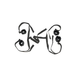 XR Brands Lovers bed tie system black