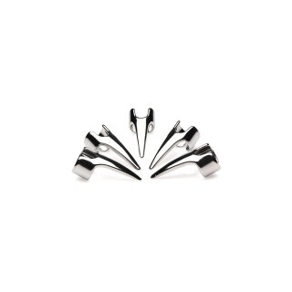 XR Brands claw rings 5 pieces silver