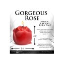 XR Brands Rose Drip Candle red