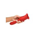 XR Brands Kiss and Tell Pro kiss vibrator red