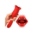 XR Brands Kiss and Tell Pro kiss vibrator red