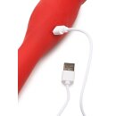 XR Brands Kiss and Tell Pro kiss vibrator red