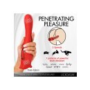 XR Brands Kiss and Tell Pro kiss vibrator red
