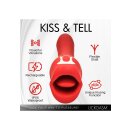 XR Brands Kiss and Tell Pro kiss vibrator red