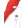 XR Brands Kiss and Tell Pro kiss vibrator red