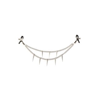 XR Brands Doppelketten-Nippelklemmen Silber